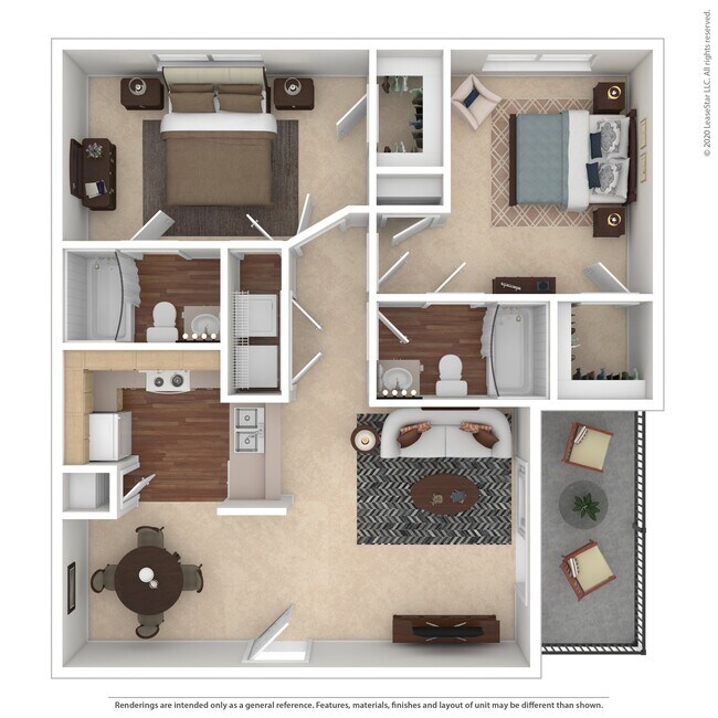 Floorplan - Abbotts Creek Apartments