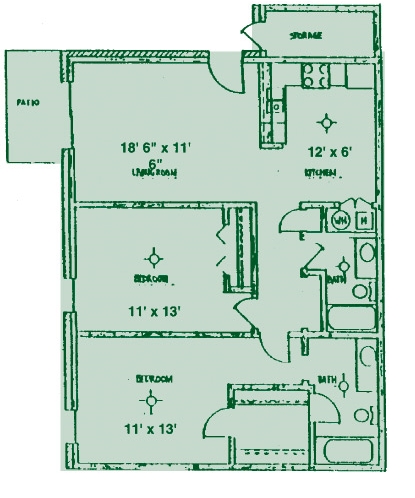 2BR/2BA - Enterprise Square Apartments