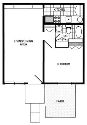 1BR/1BA - Thornapple Apartments