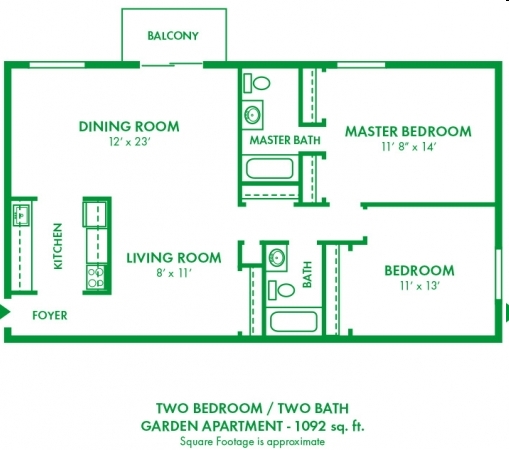 Floorplan - Park City Apartments