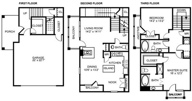 Floorplan - Estancia Townhomes