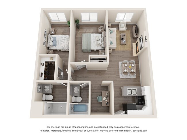 Floorplan - Playa Pacifica Apartments