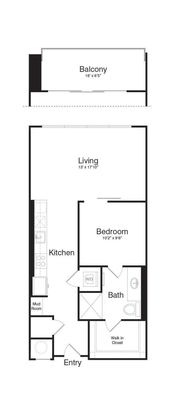 Floorplan - The Katy at Victory Park