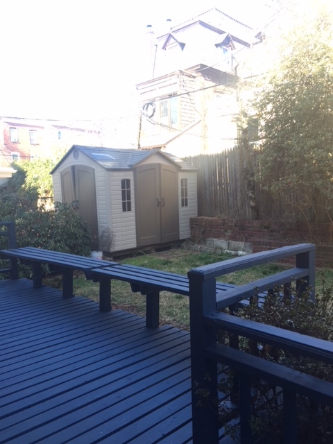 Rear Deck, yard, storage shed - 3615 Baring St