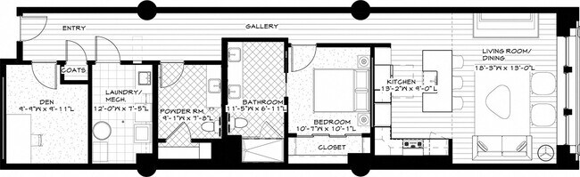 Floorplan - Residences at Halle