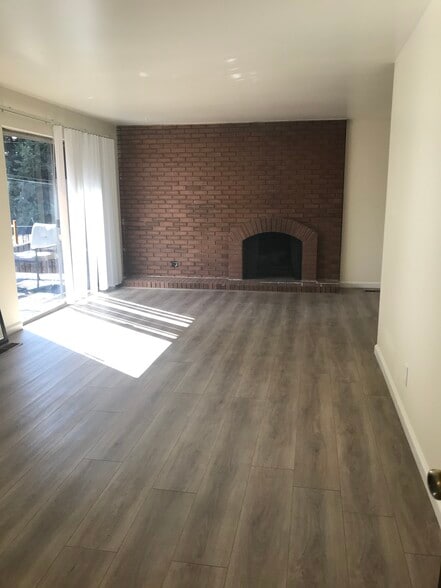 Fireplace and Pation - 1411 B Murphy's Lane