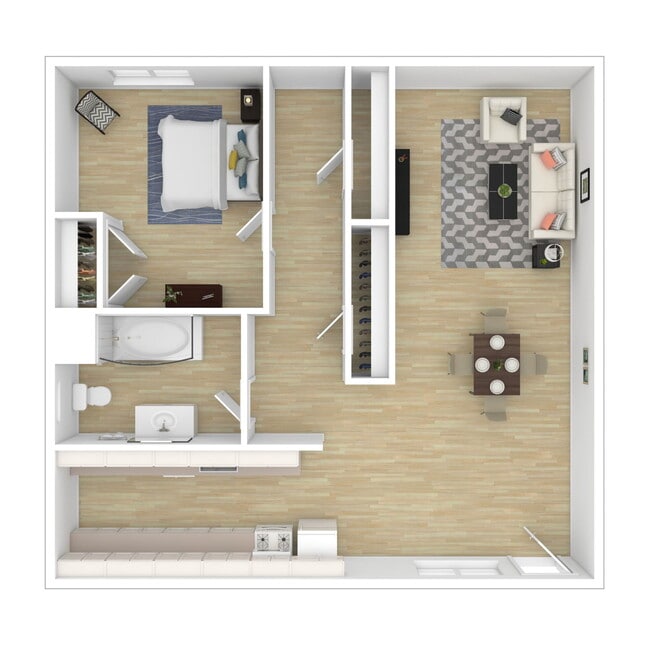 Floorplan - Sunset Apartments