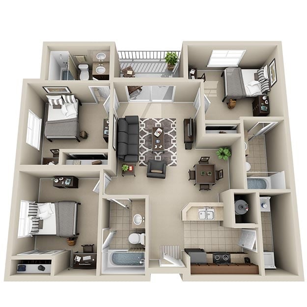 3BR/3BA - North 38