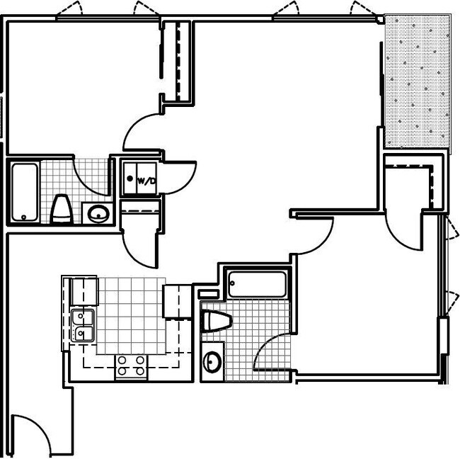 Biella 2x2 floor plan PR SM Biella LLC - PR SM Biella LLC