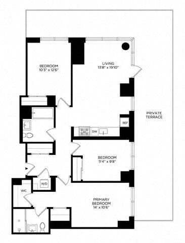 Floorplan - Lincoln at Bankside