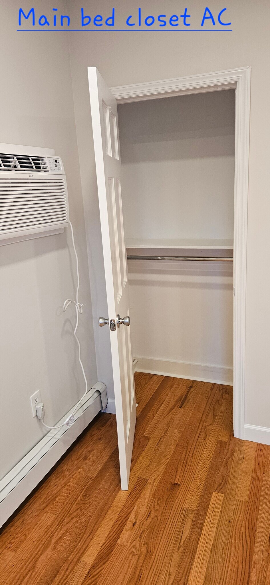 Primary closet AC - 64 Parkway Rd