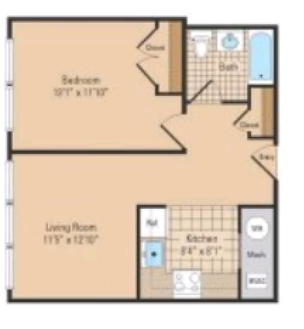 Floorplan - Jefferson School Senior 62+