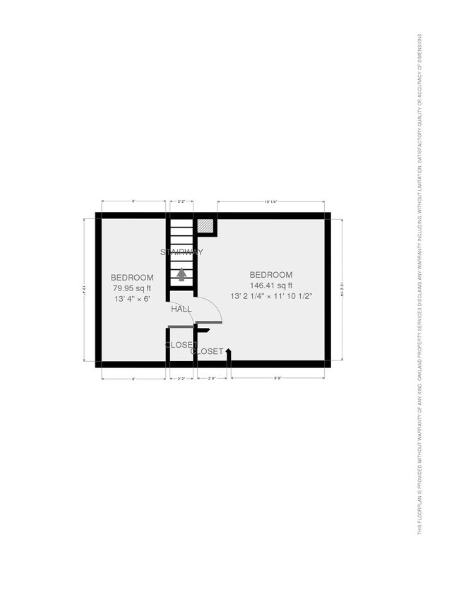 Floorplan, Second Floor - 539 W Doty St