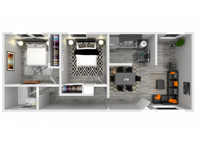 2 x 1 - Tam Apartments