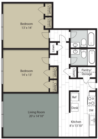 Floorplan - Wedgwood Apartments