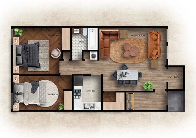 Floorplan - Hilltop/Parkview Apartments