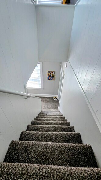 Stairs, View Coming Down From Top Floor - 806 Main St