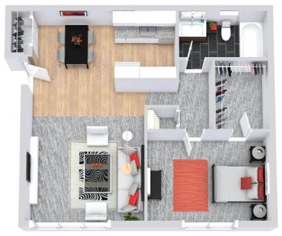 Floorplan - Metropolitan Lafayette Flats