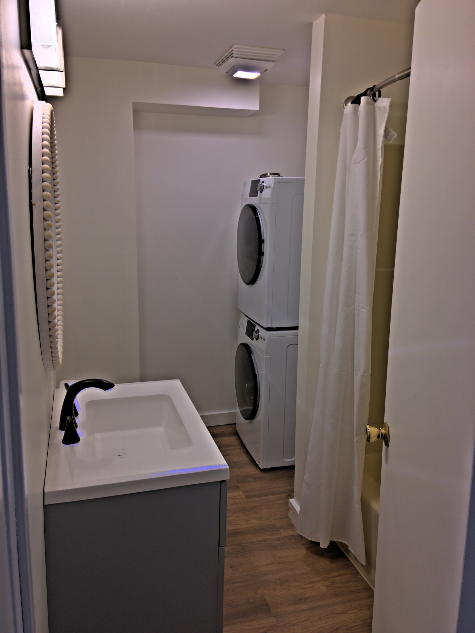 Bathroom with new washer and dryer - 11035 Route 116