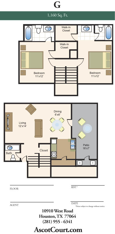 G Floor Plan (Town Home) - Ascot Court