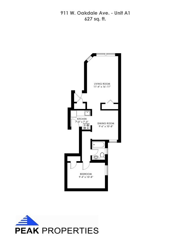 Floorplan - 911 W. Oakdale Ave.