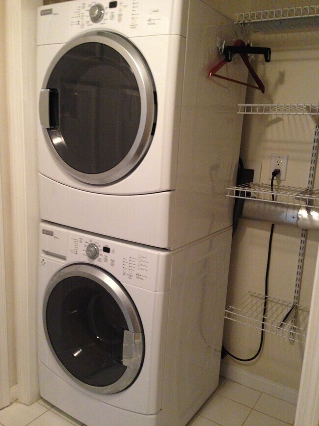 Laundry Closet in Bathroom - 136 Hill St