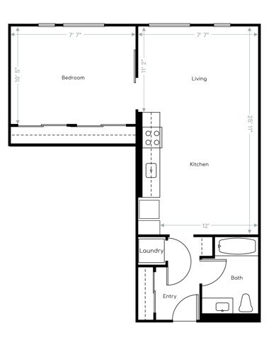 1 Bedroom G - MacArthur Commons