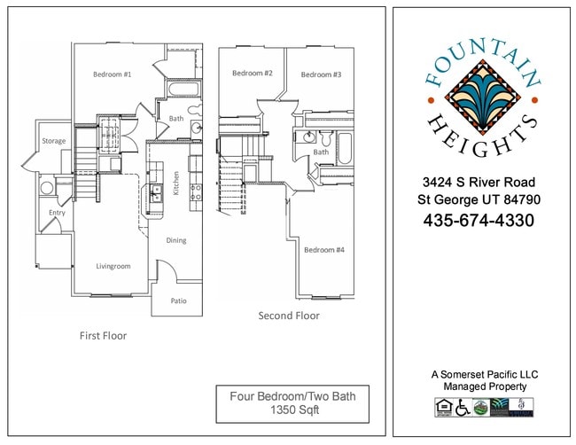 Floorplan - Fountain Heights Apartment
