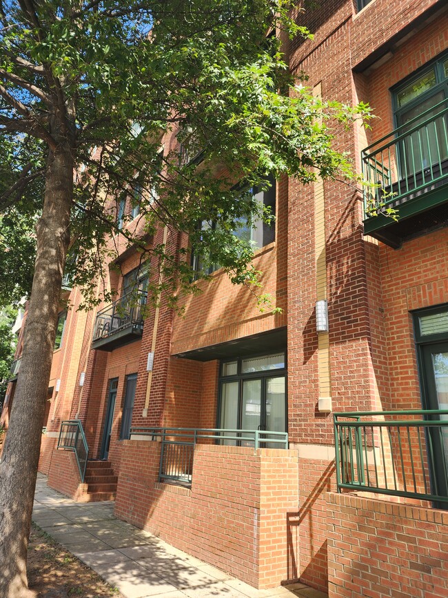 Street view of patio and building from Cabarrus - 444 S Blount St