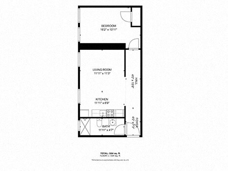 Floorplan - The Charlotte Apartments