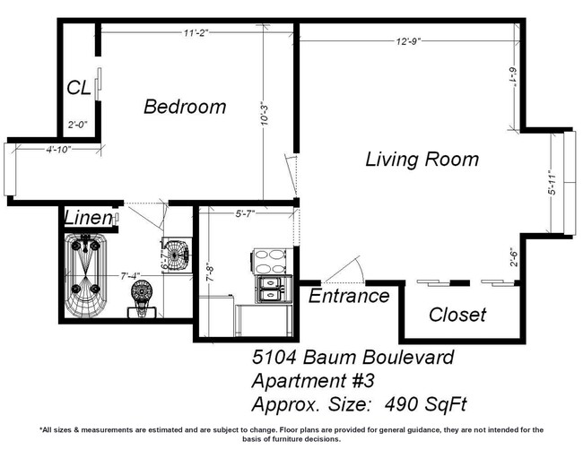 Floor Plan - 5104 Baum Blvd