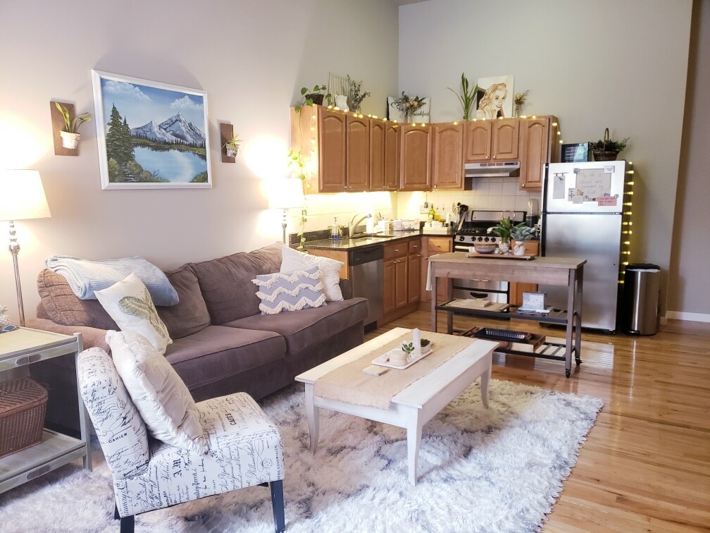 Living Room and Kitchen area - 1502 Mount Vernon St