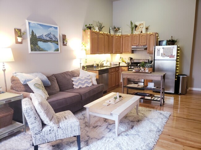 Living Room and Kitchen area - 1502 Mount Vernon St