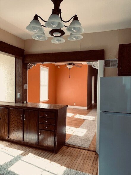 View from kitchen into dining room - 2454 N Pierce St