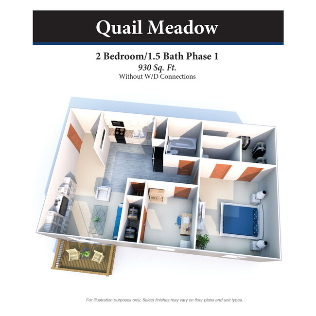 Floorplan - Quail Meadow Apartments