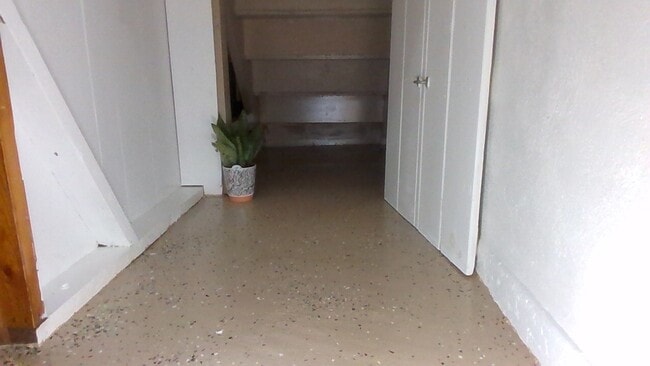 clean dry storage under stairs - 102 W College St
