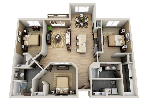 Floorplan - Deer Ridge Apartment Homes