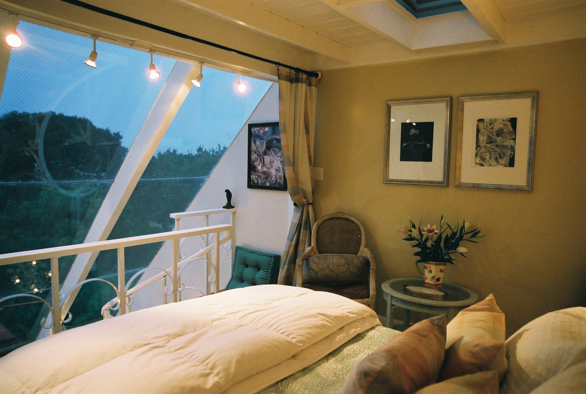Bedroom with Skylight Above Queen Bed - 137 4th St