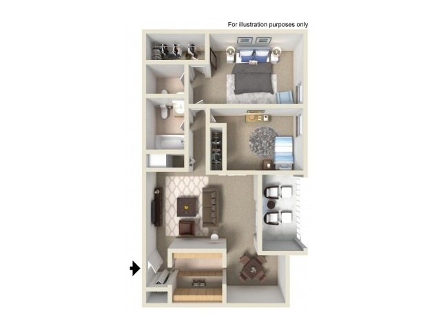 Floorplan - Black Bear Creek Apartments