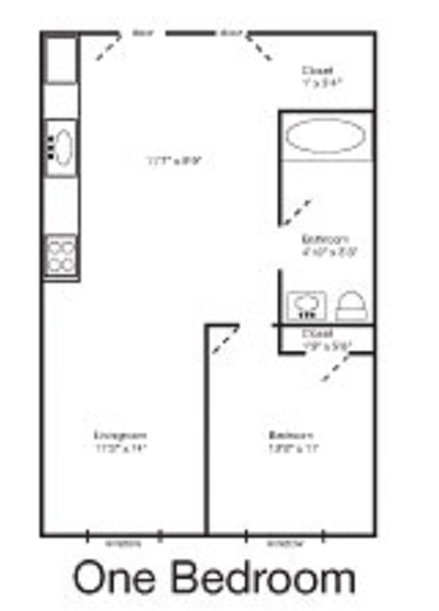 1BR/1BA - Highland Street Apartments