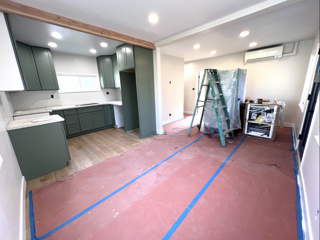 Kitchen, dining and family rom in progress - 2824 S Orange Dr