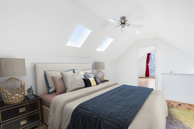 Office being used as bedroom (check out skylights!) - 3030 N Elbridge Ave