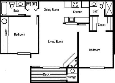 2BR/2BA - Woodlake Apartments