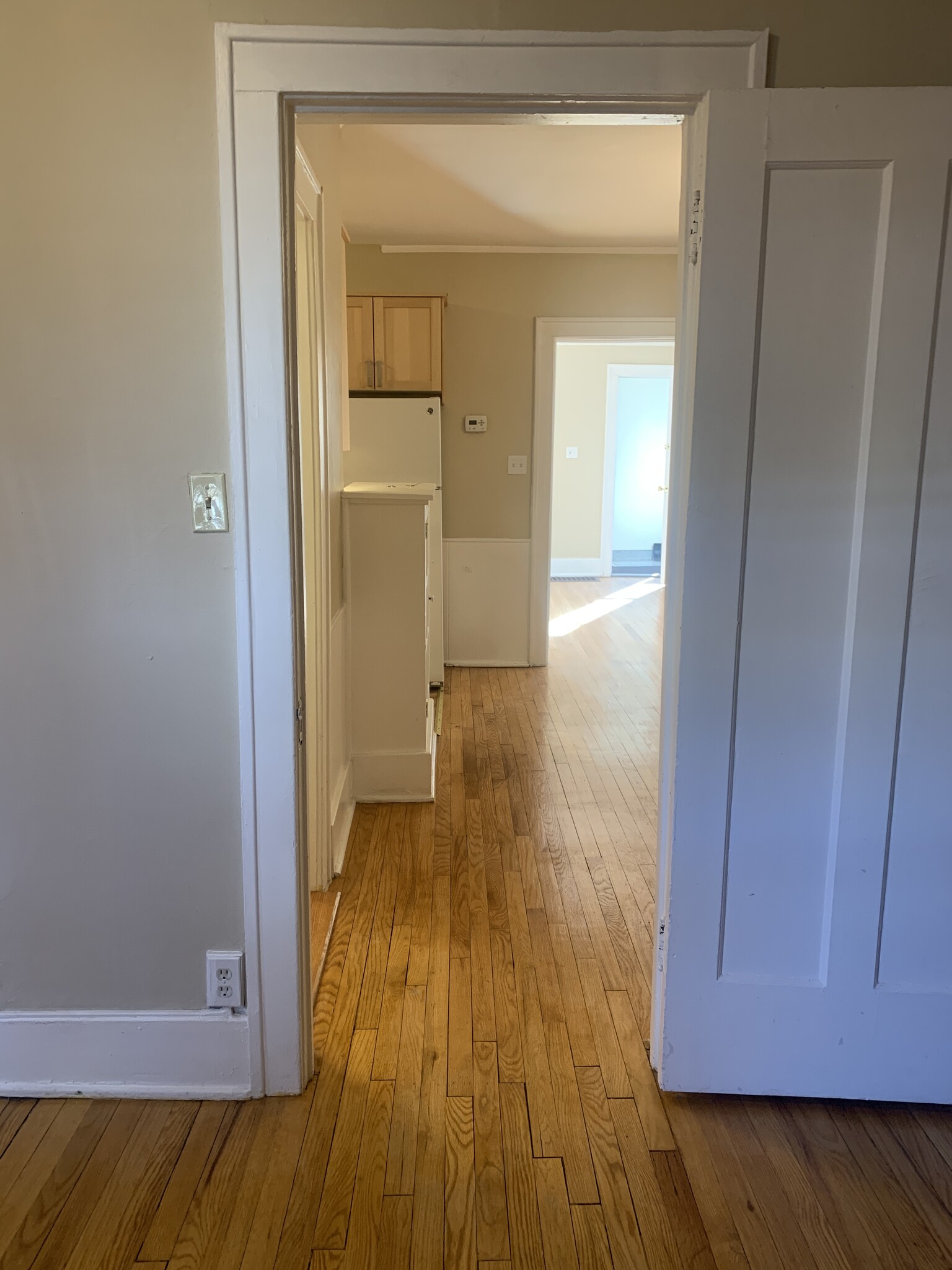 View from the bedroom through the entire apartment - 602 W 3rd St
