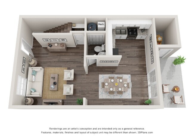 Floorplan - Colonial Towne Apartments