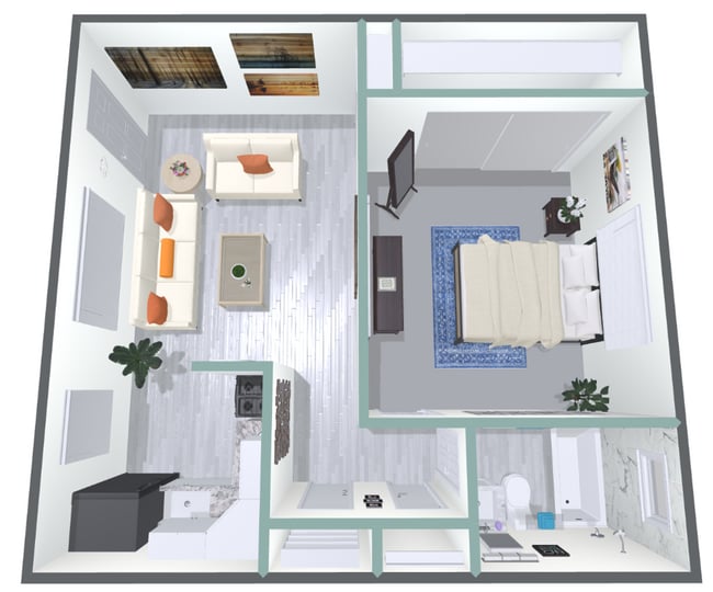 Floorplan - McClellan Court Apartments