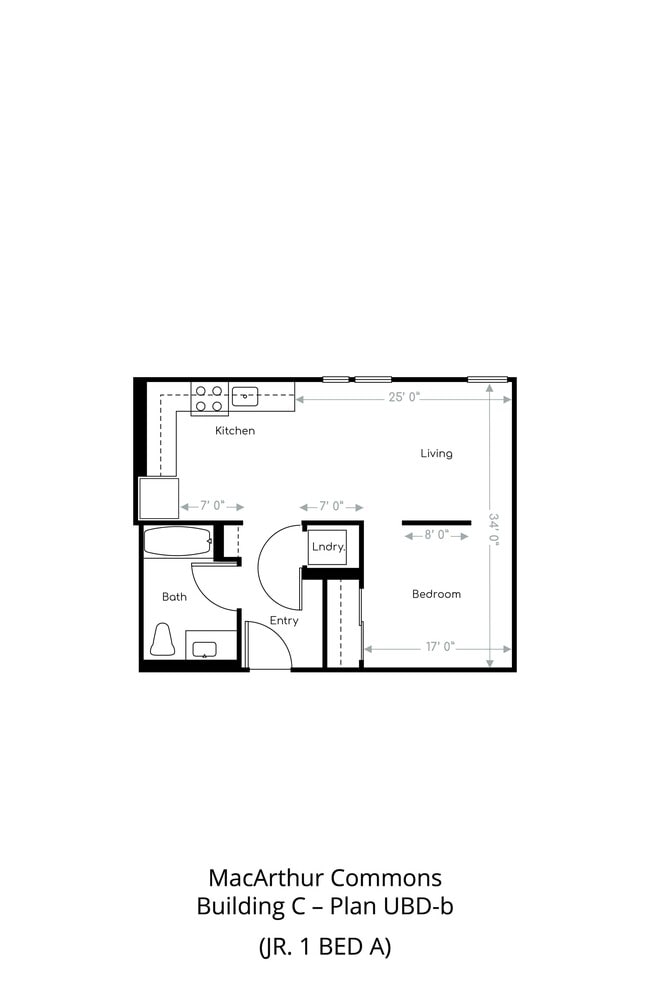 Jr One Bedroom A - MacArthur Commons