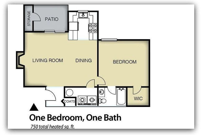 1 Bedroom - Quail Forest Apartments