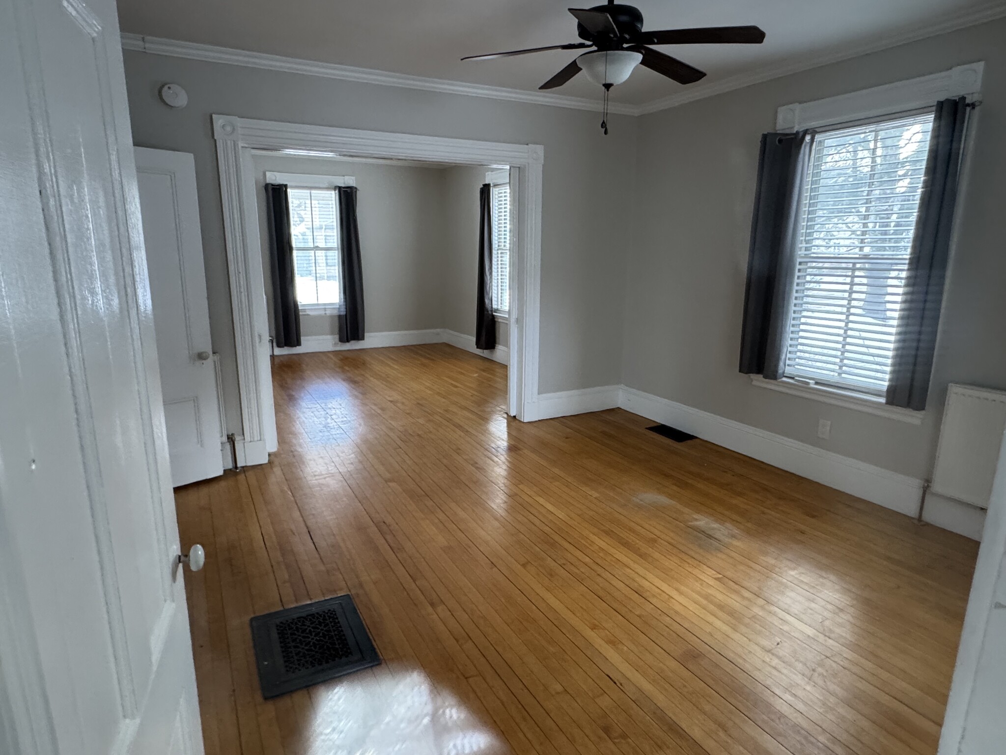 View thru apartment from dining room/office to parlor - 34 Elm St