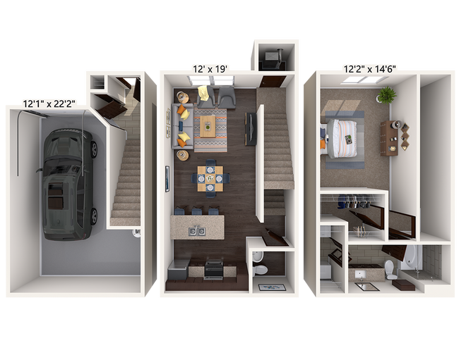 Floorplan - The Townhomes at Lake Park